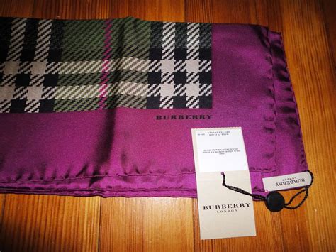 burberry silk scarf purple|Burberry purple plaid scarf.